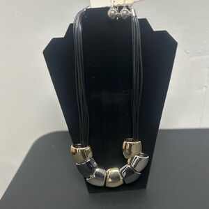 Elegant Gold and Silver Necklace